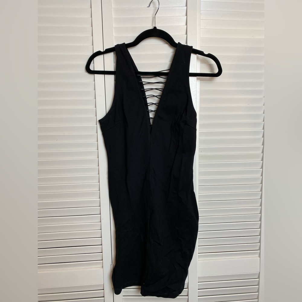 Lulus Holiday Dress! Black Size Medium - Picture 4 of 4